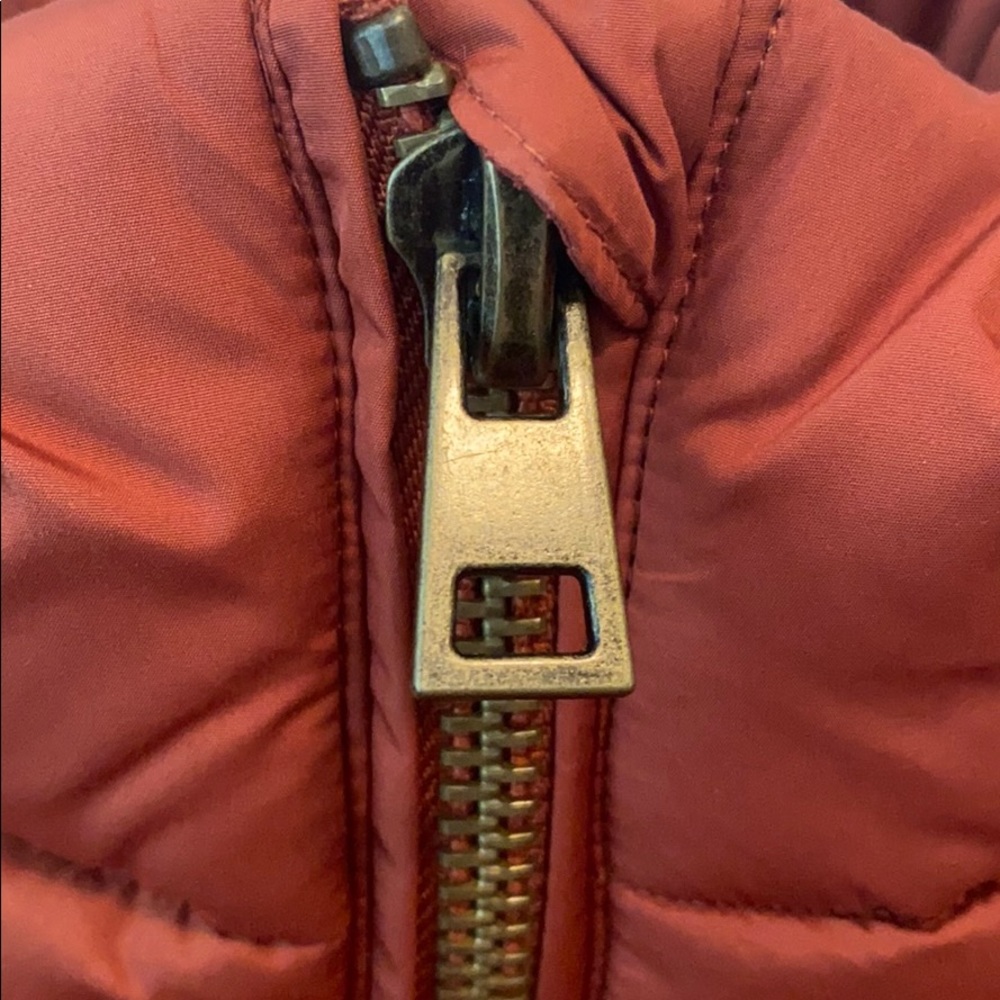 Terracotta color puffer jacket - Picture 4 of 5